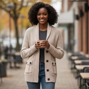 H&M Textured Knit Cardigan